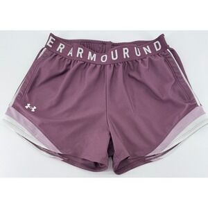 Under Armour HeatGear Running Shorts Womens XS Purple Athletic Loose Workout Gym